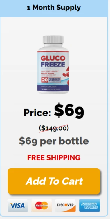 GlucoFreeze 1 Bottle