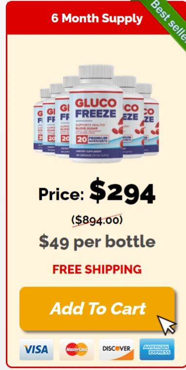 GlucoFreeze 6 Bottles